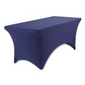 Table Covers & Skirts | Iceberg 16526 iGear 30 in. x 72 in. Polyester/Spandex Fabric Table Cover - Blue image number 2