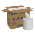 Perforated Roll & Hand Towels | Georgia Pacific Professional 28143 SofPull 7.8 in. x 15 in. 1-Ply Perforated Paper Towel - White (560/Roll, 4-Rolls/Carton) image number 0