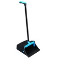 Dust Pans | Impact T0011-01 12.32 in. Wide 31.84 in. Aluminum Handle Plastic LobbyMaster Dust Pan - Blue/Black (6/Carton) image number 3