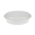 Food Containers & Lids | Pactiv Corp. NC948 Newspring VERSAtainer 9 x 9 x 2.38 48 oz Plastic Microwavable Containers - White/Clear (150/Carton) image number 0