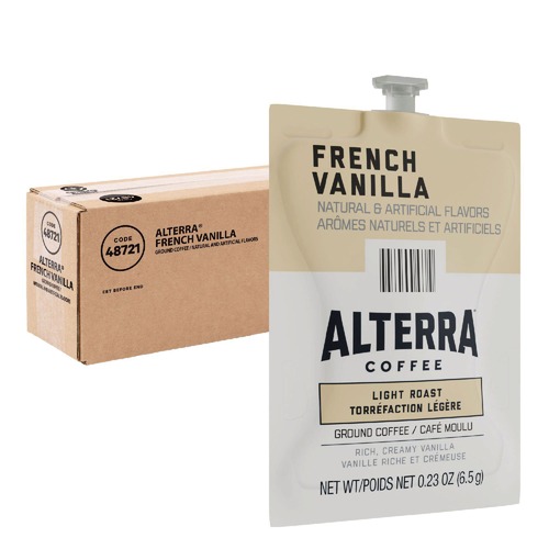 Coffee - Caffeinated | FLAVIA 48721 Alterra French Vanilla Coffee Freshpack (40/Carton) image number 0
