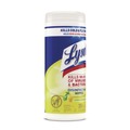 Cleaning Cloths & Wipes | LYSOL Brand 19200-81145 7 in. x 7.25 in. 1-Ply Disinfecting Wipes - Lemon and Lime Blossom, White (35 Wipes/Canister, 12 Canisters/Carton) image number 2
