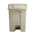 Indoor Waste Receptacles | Safco 9922TN 17 Gallon Large Capacity Plastic Step-On Receptacle - Tan image number 2