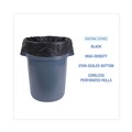 High-Density Trash Bags | Boardwalk V7658HKKR01 38 in. x 58 in. 60 gal. 14 mic High-Density Can Liners - Black (200/Carton) image number 5