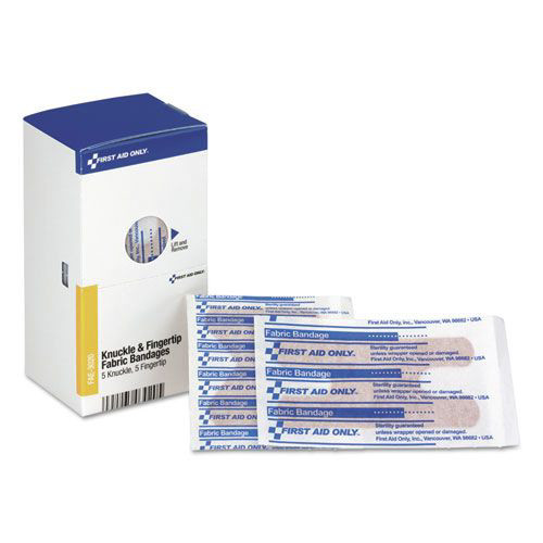 Bandages | First Aid Only FAE-3020 Sterilized Knuckle and Fingertip Bandages (10/Box) image number 0