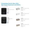 Towel Dispensers | Georgia Pacific Professional 59589 Pacific Blue Ultra 12.9 in. x 9 in. x 16.8 in. Mechanical Paper Towel Dispenser - Black image number 4