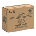 Cup Lids | Dart 8SL Plastic Cold Cup Lids for 8 oz. to 9 oz. Cups - Translucent (100 Pack, 10 Packs/Carton) image number 1