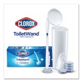 Toilet Brushes | Clorox 03191 ToiletWand Disposable Toilet Cleaning System with Handle/Caddy/Refills - White (6/Carton) image number 0