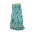 Mop Heads | Boardwalk BWK1200XLCT Ecomop Looped-End Recycled Fibers Mop Head - Extra Large, Green (12/Carton) image number 0