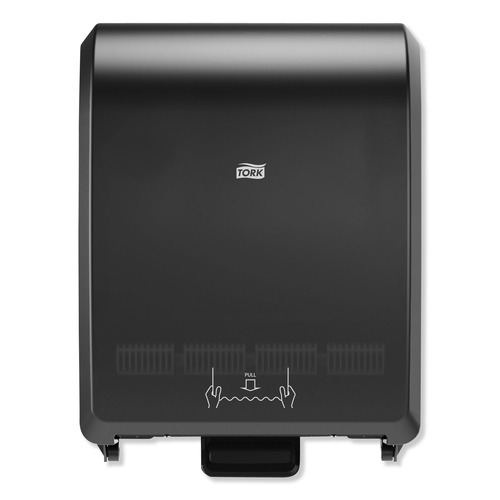 Towel Dispensers | Tork 772828 12.32 in. x 9.32 in. x 15.95 in. Mechanical Hand Towel Roll Dispenser for H80 System - Black image number 0