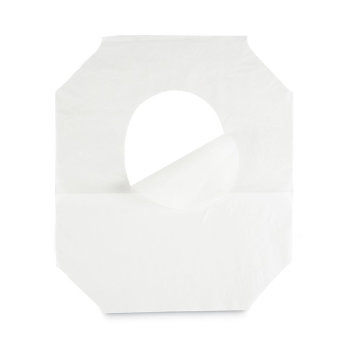 Toilet Seat Covers | Boardwalk BWKK2500B 14.17 in. x 16.73 in. Premium Half-Fold Toilet Seat Covers - White (250/Sleeve, 10 Sleeves/Carton) image number 0