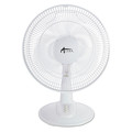 Air Cooling Equipment | Alera ALEFAN122 3-Speed 12 in. Plastic Oscillating Desk Fan - White image number 0