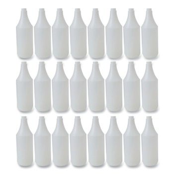 EMPTY BOTTLES | Boardwalk 512245 32 oz. Embossed Spray Bottle - Clear (24/Carton)