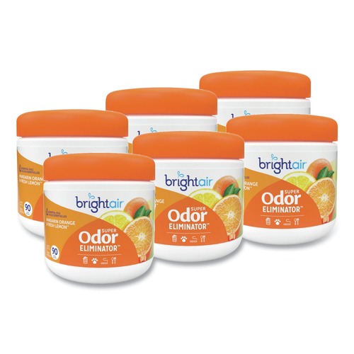 Air Fresheners & Odor Eliminators | BRIGHT Air BRI 900013 14 oz. Super Odor Eliminator - Mandarin Orange and Fresh Lemon (6/Carton) image number 0