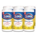 Cleaning Cloths & Wipes | Clorox 01628 7 in. x 7.75 in. 1-Ply Bleach Free Disinfecting Cleaning Wipes - Crisp Lemon White (6/Carton) image number 0