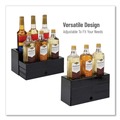 Perforated Roll & Hand Towels | Mind Reader SYRUPH9-BLK 12.5 in. x 5 in. x 7 in. 9-Compartment Foundation Collection Nested Syrup Countertop Bottle Organizer - Black image number 4