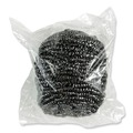 Grill Scrubbers | Boardwalk BWKSCRUBBER 3.93 in. x 1.96 in. Stainless Steel Scrubber - Silver (72/Carton) image number 1