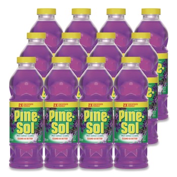 Pine-Sol 60153CT 24 oz. Bottle Concentrated Multi-Surface Cleaner - Lavender Clean (12/Carton)