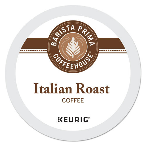 Coffee - Caffeinated | Barista Prima Coffeehouse 5000355673 K-Cups Coffee Pack - Italian Roast (24/Box) image number 0