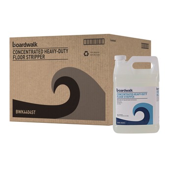 FLOOR STRIPPERS | Boardwalk 110600-41ESSN 1 Gallon Bottle Concentrated Heavy-Duty Floor Stripper - Unscented (4/Carton)