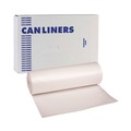 High-Density Trash Bags | Boardwalk V8046ENKR01 40 in. x 46 in. 45 gal. 19 mic High-Density Can Liners - Natural (150/Carton) image number 1