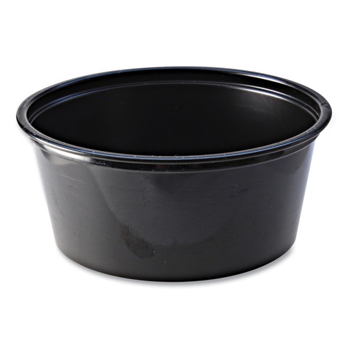Cups | Fabri-Kal 000000000009505144 3.25 oz Portion Cups - Black (20/Carton) image number 0