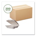 Food Containers & Lids | Vegware VW-HC93NFA 5 in. x 9 in. x 2 in. Nourish Molded Fiber Compostable Sugarcane 3-Compartment Takeout Containers - White (200/Carton) image number 1