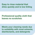 Cleaning Cloths & Wipes | Tork 192197 1-Ply 5 x 10.75 Foodservice Cleaning Towel - White (1/Carton) image number 3
