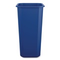 Indoor Waste Receptacles | Boardwalk TCIND1012BLR 10 Gallon Polypropylene Recycling Container - Blue image number 1