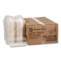 Food Containers & Lids | Pactiv Corp. YCI810490000 ClearView SmartLock 27 oz. 9.25 in. x 4.5 in. x 3 in. Plastic Hinged Lid Container Hoagie Container - Clear image number 1