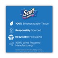 Perforated Roll & Hand Towels | Scott 10060 1-Ply 4.1 in. x 3.7 in. Septic Safe Toilet Paper - White (48/Carton) image number 8