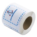 Perforated Roll & Hand Towels | LabelMaster L450 5.5 in. x 5 in. Self-Adhesive Shipping and Handling Time and Temperature Labels - White/Blue/Red/Gray (1/Roll) image number 0