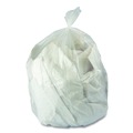 Low-Density Trash Bags | Boardwalk H5645TCKR01 23 Gallon 0.9 mil 28 in. x 45 in. Perforated Roll Linear Low Density Can Liners - Clear (25 Bags/Roll, 8 Rolls/Carton) image number 3