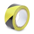 Safety Tapes | Tatco 14711 2 in. x 108 ft. Hazard Marking Aisle Tape- Black/Yellow (1-Roll) image number 2