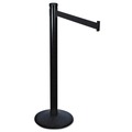 Barriers | Tatco 11611 40 in. High Adjusta-Tape Steel Crowd Control Posts Only - Black (2/Box) image number 1