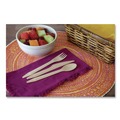Cutlery Kits | Eco-Products EP-S215 General Purpose Fork/Knife/Napkin/Spoon Wood Cutlery - Natural (500/Carton) image number 2