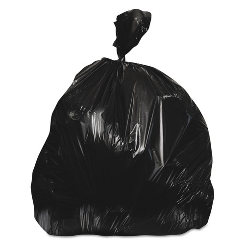 Low-Density Trash Bags | Heritage H4832TK 24 in. x 32 in. 1 mil. 16-Gallon Linear Low Density Can Liners with AccuFit Sizing - Black (500/Carton) image number 0