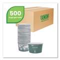 Food Containers & Lids | Eco-Products EP-BSC12-WA 4.05 in. x 2.5 in. 12 oz. World Art Renewable and Compostable Paper Food Container - Green (500/Carton) image number 6