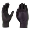 Food Service Disposable & Single Use Gloves | Ammex BX346100 9.5 in. Long 3 mil Powder-Free Industrial Nitrile Gloves - Large/Black (1000/Carton) image number 4