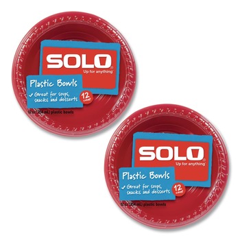 BOWLS | SOLO CB12-20202 12 oz Party Plastic Premium Bowl Dinnerware - White (288/Carton)