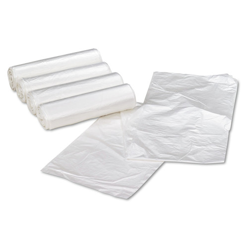 High-Density Trash Bags | Ultra Plus 1506850 33 in. x 40 in. 11 mic 33 Gallon Can Liners - Natural (100/Carton) image number 0
