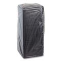 Food Containers & Lids | Pactiv Corp. 75SBASE 7.5 x 7.5 x 0.56 Recycled Plastic Brownie Container - Black (195/Carton) image number 3