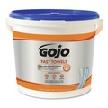 Hand Sanitizing Wipes | GOJO Industries 6299-02 9 in. x 10 in. Fast Towels Hand Cleaning Towels - White image number 0
