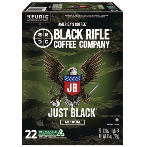 Coffee - Caffeinated | Keurig 5000384042 Coffee K-Cups - Just Black (22/Box) image number 0