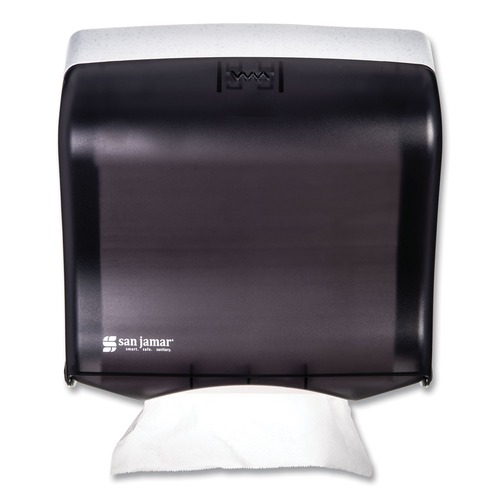 Towel Dispensers | San Jamar T1755TBK 11.5 in. x 5.5 in. x 11.5 in. Ultrafold Fusion C-Fold and Multifold Towel Dispenser - Black image number 0