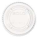Souffle & Portion Cups | Dart PL200N PET Portion/Souffle Cup Lids - Clear (2500/Carton) image number 2