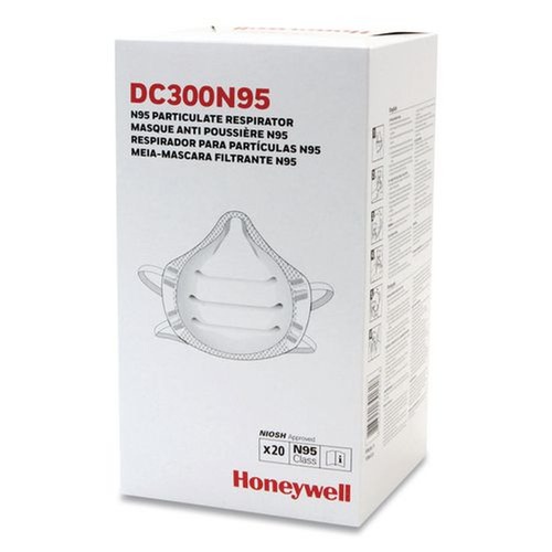 Respiratory Protection | Honeywell DC300N95 ONE-Fit N95 Single-Use Molded-Cup Particulate Respirator - One Size Fits Most/White (10/Pack) image number 0