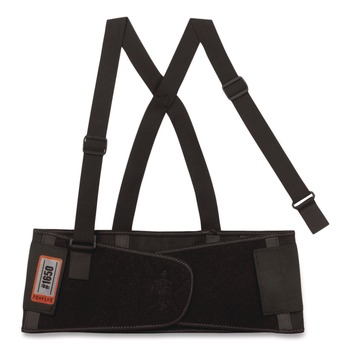 Ergodyne 11093 ProFlex 1650 Economy Elastic Back Support Brace, Medium, 30-in to 34-in Waist, Black