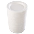 Plates | Dart 9PWQR 9 in. Quiet Classic Laminated Foam Dinnerware Plate - White (500/Carton) image number 1