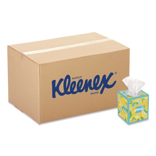 Facial Tissues | Kleenex 54278 Ultra Soft 3-Ply Facial Tissue - White (18/Carton) image number 0